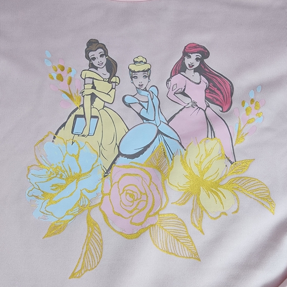 Pink Princess Long Sleeve Dress Tulle Skirt Cinderella Belle Ariel - Picture 4 of 9